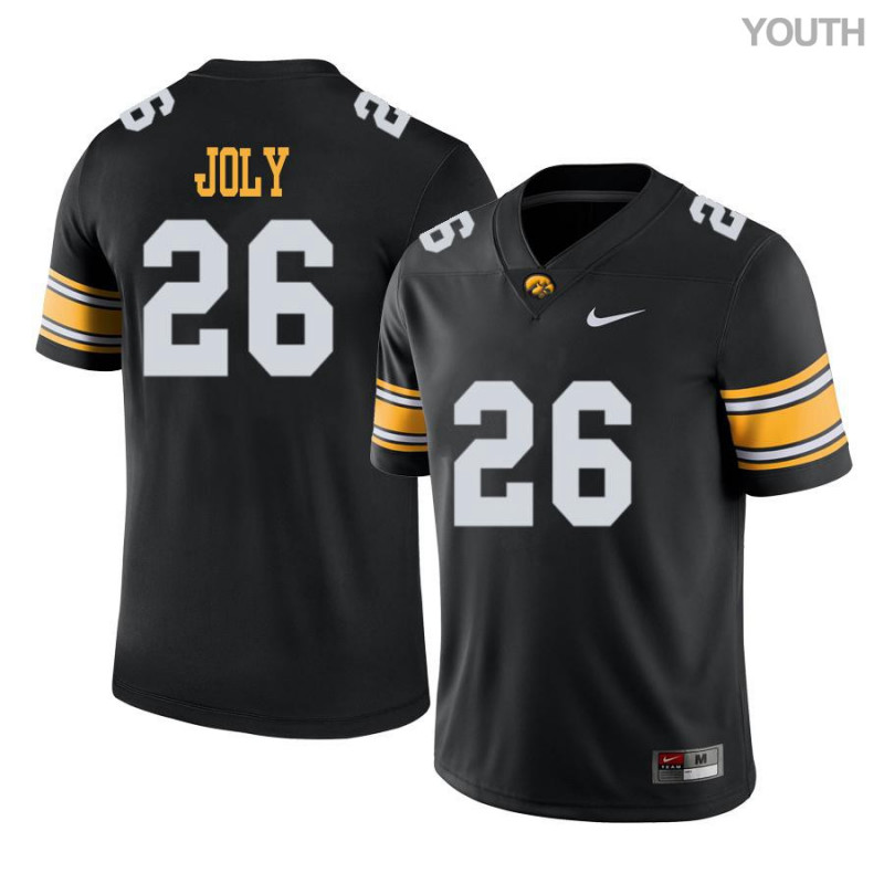 Youth Iowa Hawkeyes NCAA #26 Marcel Joly Black Authentic Nike Alumni Stitched College Football Jersey IT34S68PG